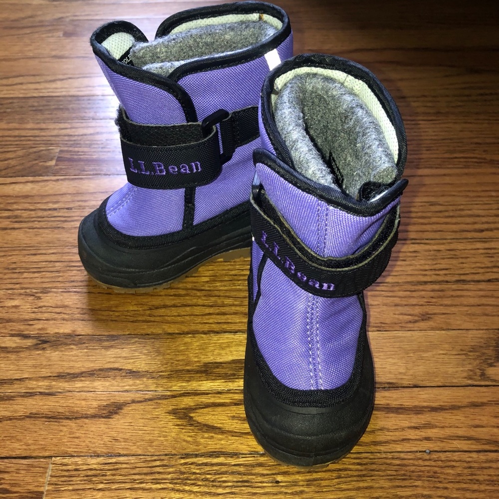 Purple L.L. Bean Snow Boots Size 5